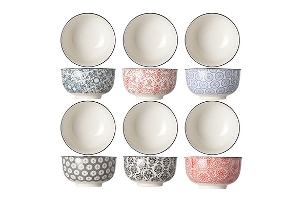 Delirio Bol 15xH8cm - Set 6 diff.couleurs